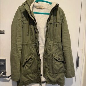 Hollister Olive Green Military Jacket